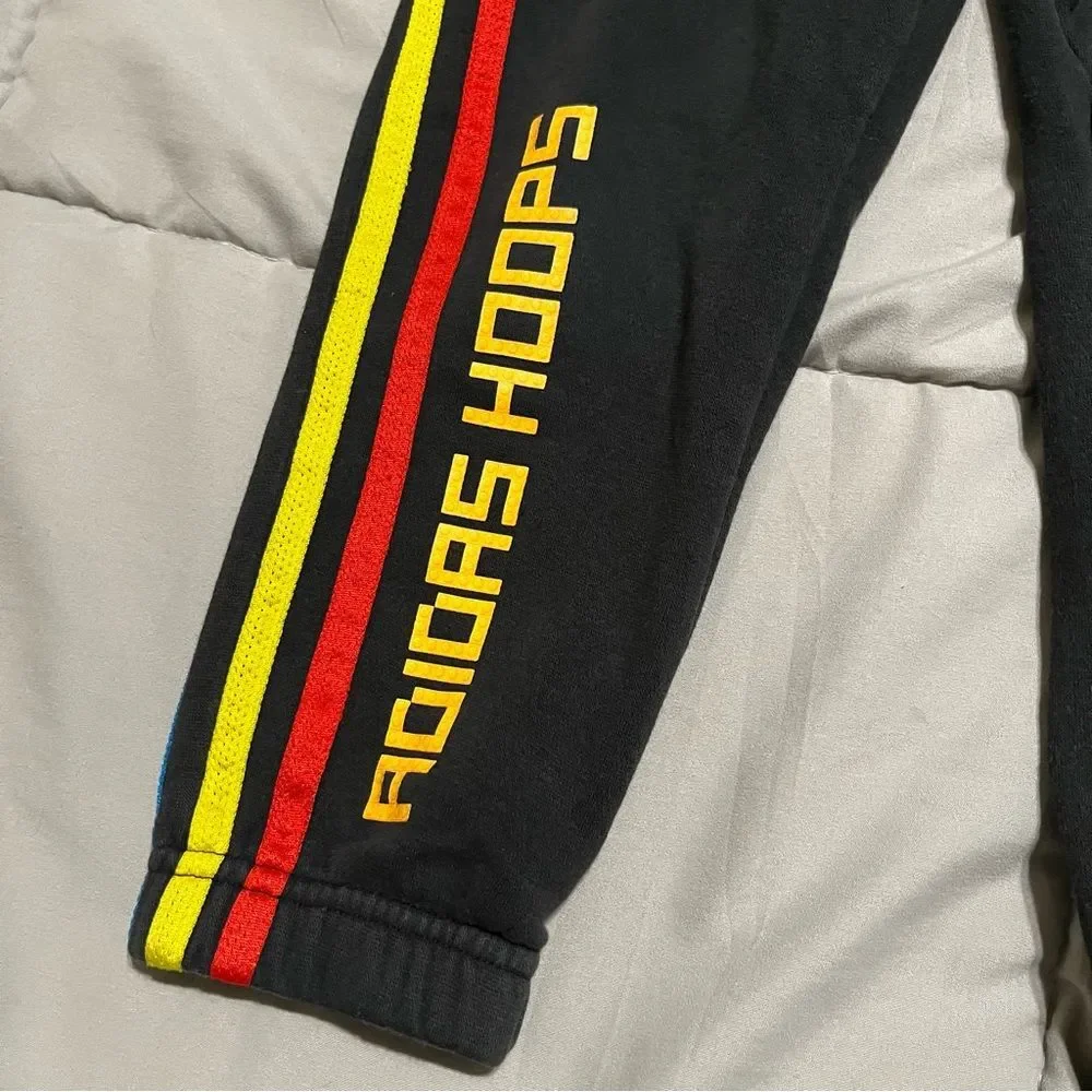 Lego Adidas Hoops Sweat Pants Boys 4T Joggers Black Red Yellow Blue Basketball